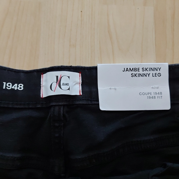 NWT D/C Black Rhinestone Skinny Leg Plus Size Jeans - Picture 5 of 10